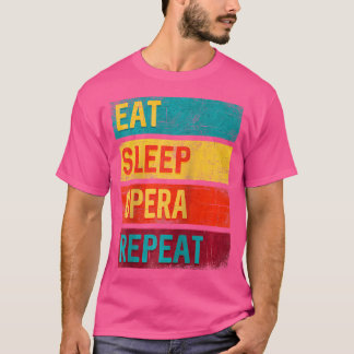 Music Gift Eat Sleep Opera Repeat Baseball Tee