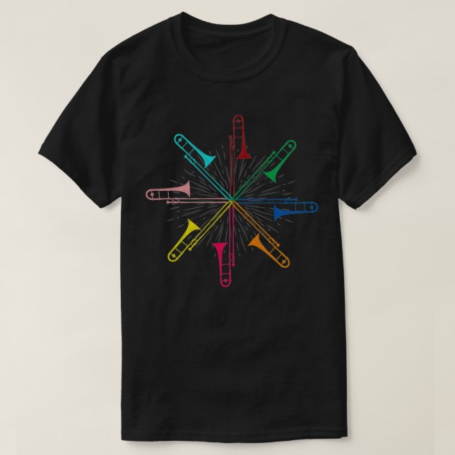Music Gift Musician Musical Instrument Trombonist  T-Shirt (Design Front)