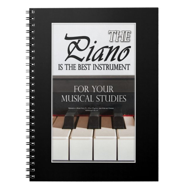 Music Gifts - Piano Students Notebook (Front)