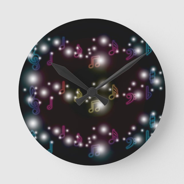 Music Glow Round Clock (Front)
