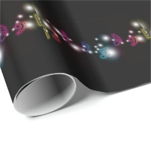 Music Glow Wrapping Paper