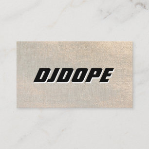 Music Gold DJ  Business Card