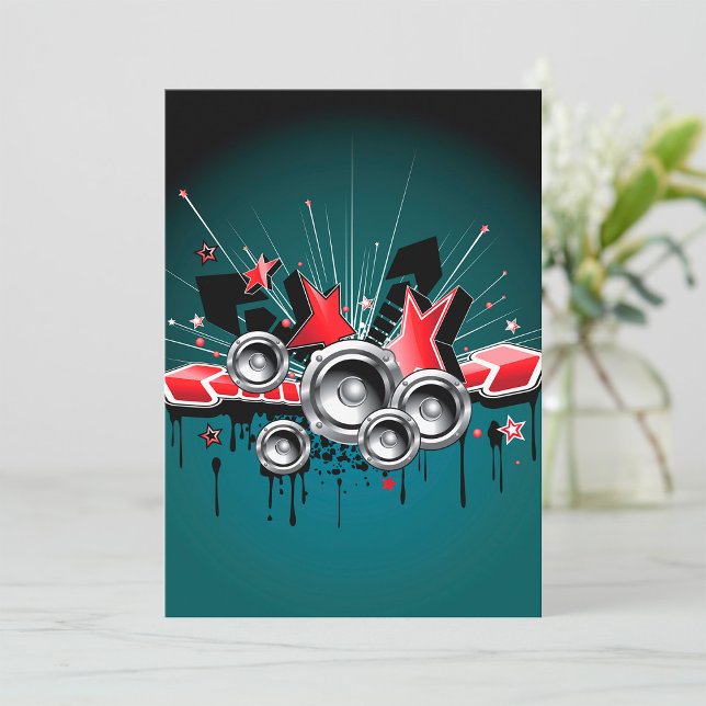 Music Graphic Speakers Audio Invitation (Creator Uploaded)