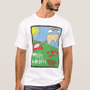 Music Grows Hearts T-Shirt