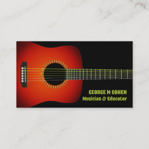 Music Guitar Business Card