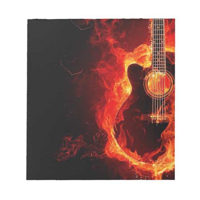 music guitar flames fire note dance Destiny'S (Front)