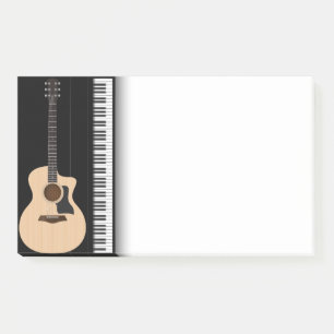 Music Guitar Piano Post it Notes