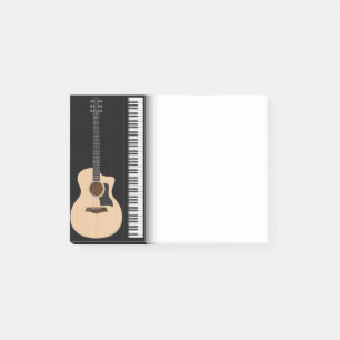 Music Guitar Piano Post it Notes
