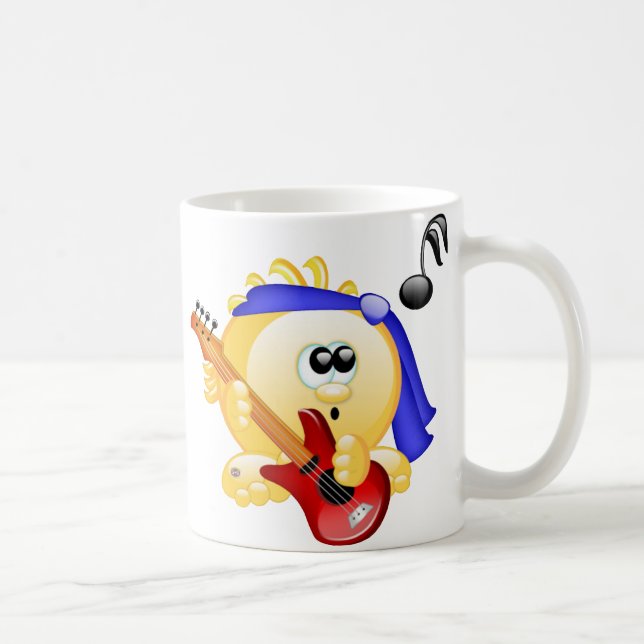 Music Guitar Player Coffee Mug (Right)