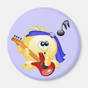 Music Guitar Player Magnet
