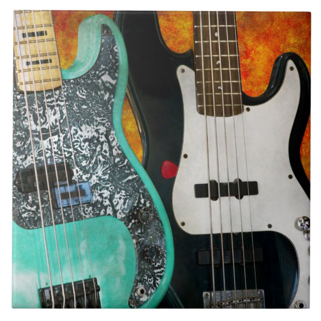 Music - Guitar - Rock on dude Tile (Front)