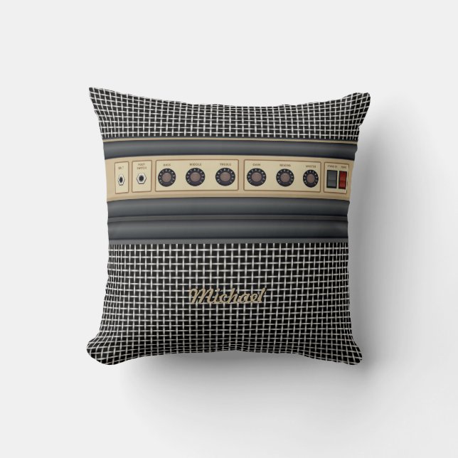 Music Guitar Sound Amplifier Pillow (Front)