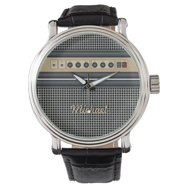 Music Guitar Sound Amplifier Watch (Front)