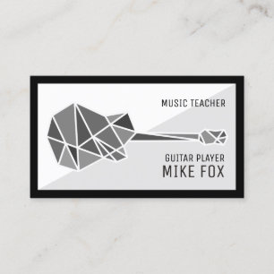 Music Guitar Teacher, Professional  Business Card