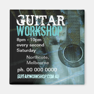 Music Guitar Workshop Promo Magnet