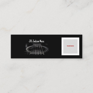Music/Guitarist QR CODE Mini Business Card