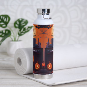 Music & Halloween Water Bottle