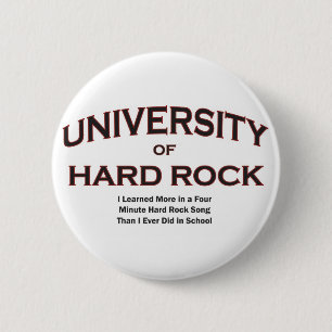 music-hard rock 6 cm round badge