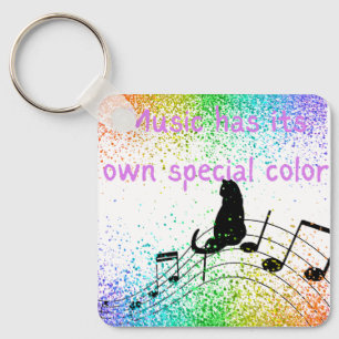 Music has its own special colour keychain