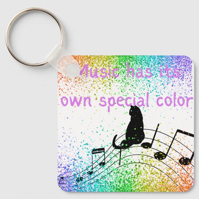 Music has its own special colour keychain (Front)