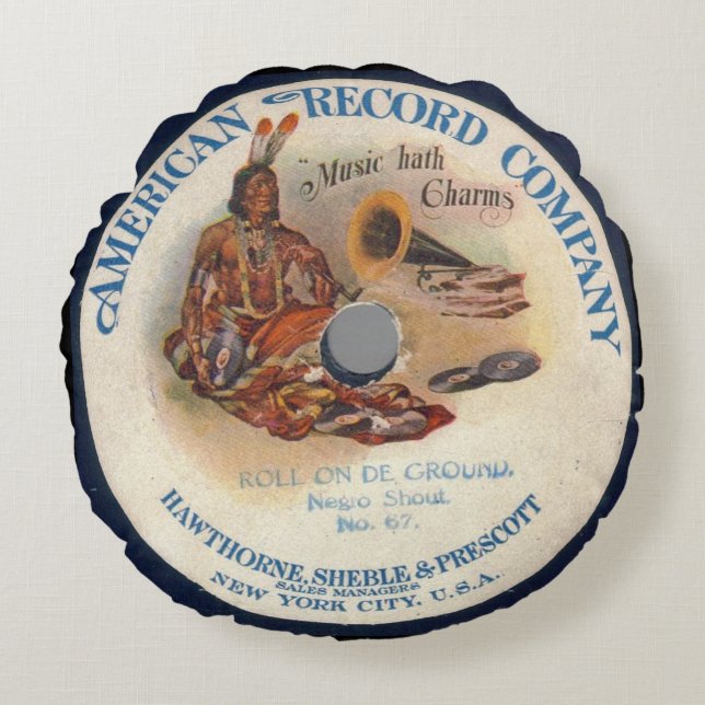 Music hath charms round cushion (Front)