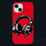 Music Headphones DJ Birthday Party iPhone 15 Case<br><div class="desc">Customise this with text if desired.</div>