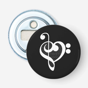 Music Heart - I Love Music Bottle Opener