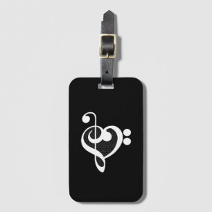 Music Heart - I Love Music Luggage Tag