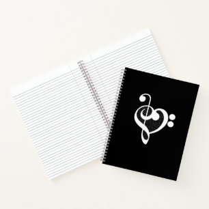 Music Heart - I Love Music Notebook