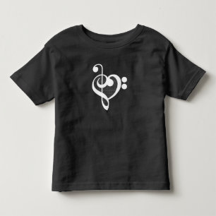 Music Heart - I Love Music Toddler T-Shirt