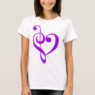 Music Heart Purple T-Shirt