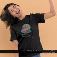 Music Heart Rainbow Doodle Custom School Dance