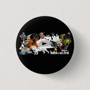Music Hieroglyph 3 Cm Round Badge