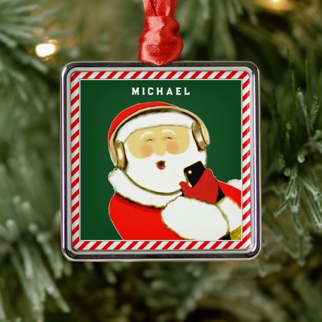 Music Hip Hop Christmas Metal Tree Decoration (Tree)