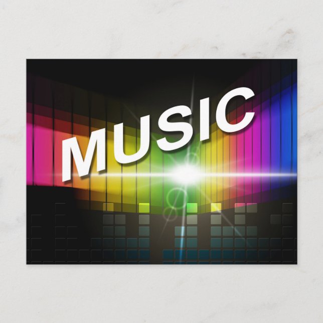 Music Illustration postcard (Front)