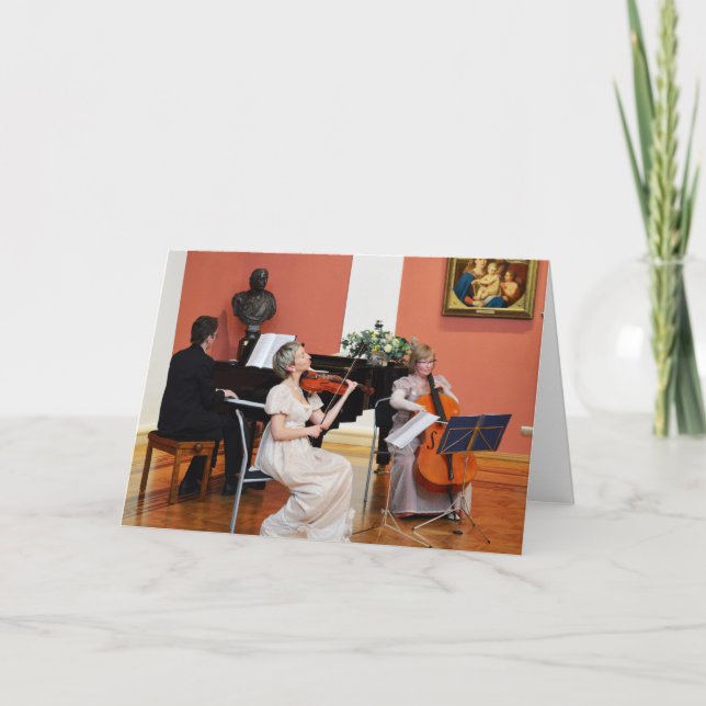 Music in a Grand Hall in Russia Holiday Card (Front)