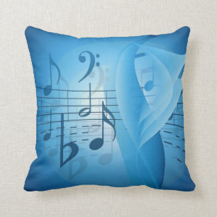 Music in Blue Cushion
