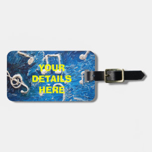 Music in Blue customisable tag