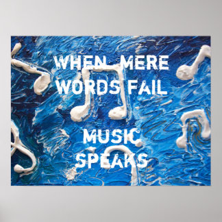 Music in Blue Poster