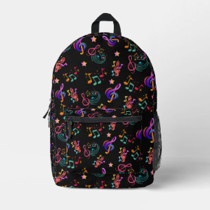 Music in Colour Printed Backpack