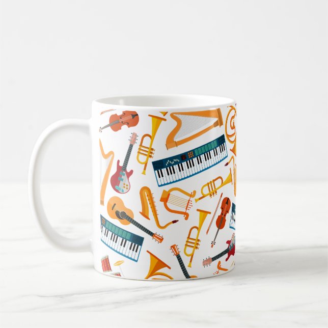 Music in Every Sip: Instrumental Harmony Mug (Left)