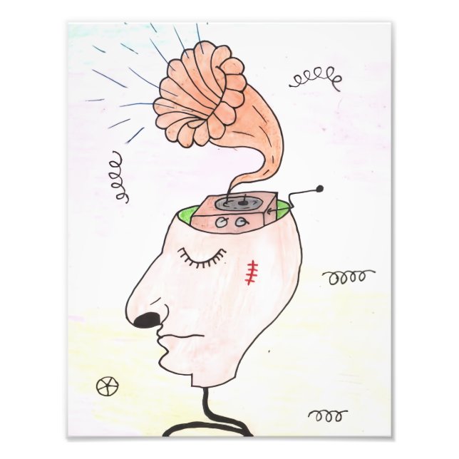 "Music in my head" Postcard Photo Print (Front)