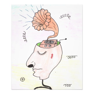 "Music in my head" Postcard Photo Print