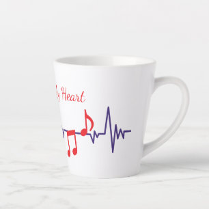 Music In My Heart Latte Mug