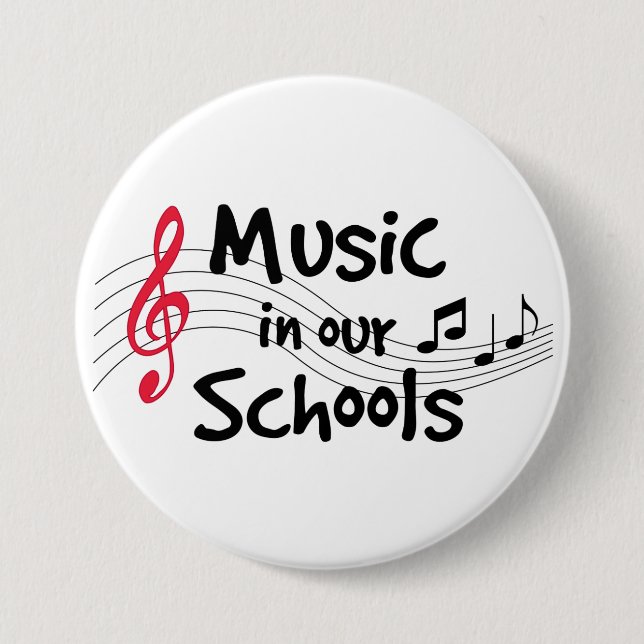 Music in Our Schools 7.5 Cm Round Badge (Front)