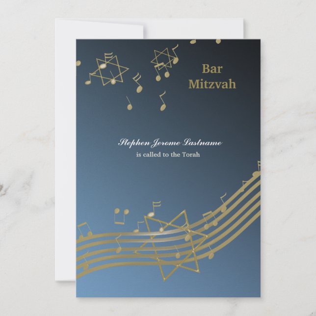 Music in the air invitation (Front)