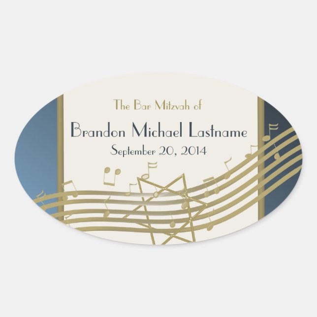 Music in the Air Oval Sticker (Front)