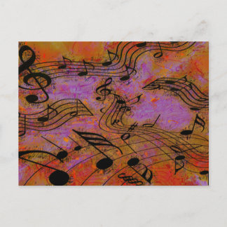 MUSIC IN THE AIR POSTCARD
