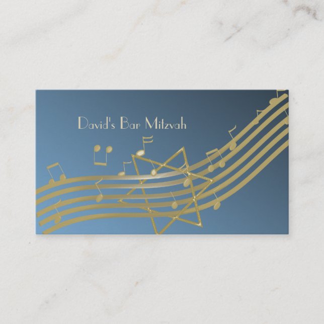 Music in the Air Seating Card (Front)