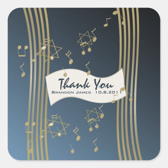 Music in the Air Square Sticker (Front)